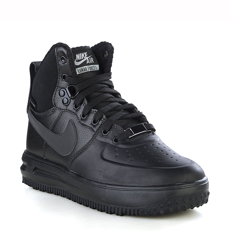 детские черные ботинки Nike Lunar Force 1 Sneakerboot GS 706803-002 - цена, описание, фото 1